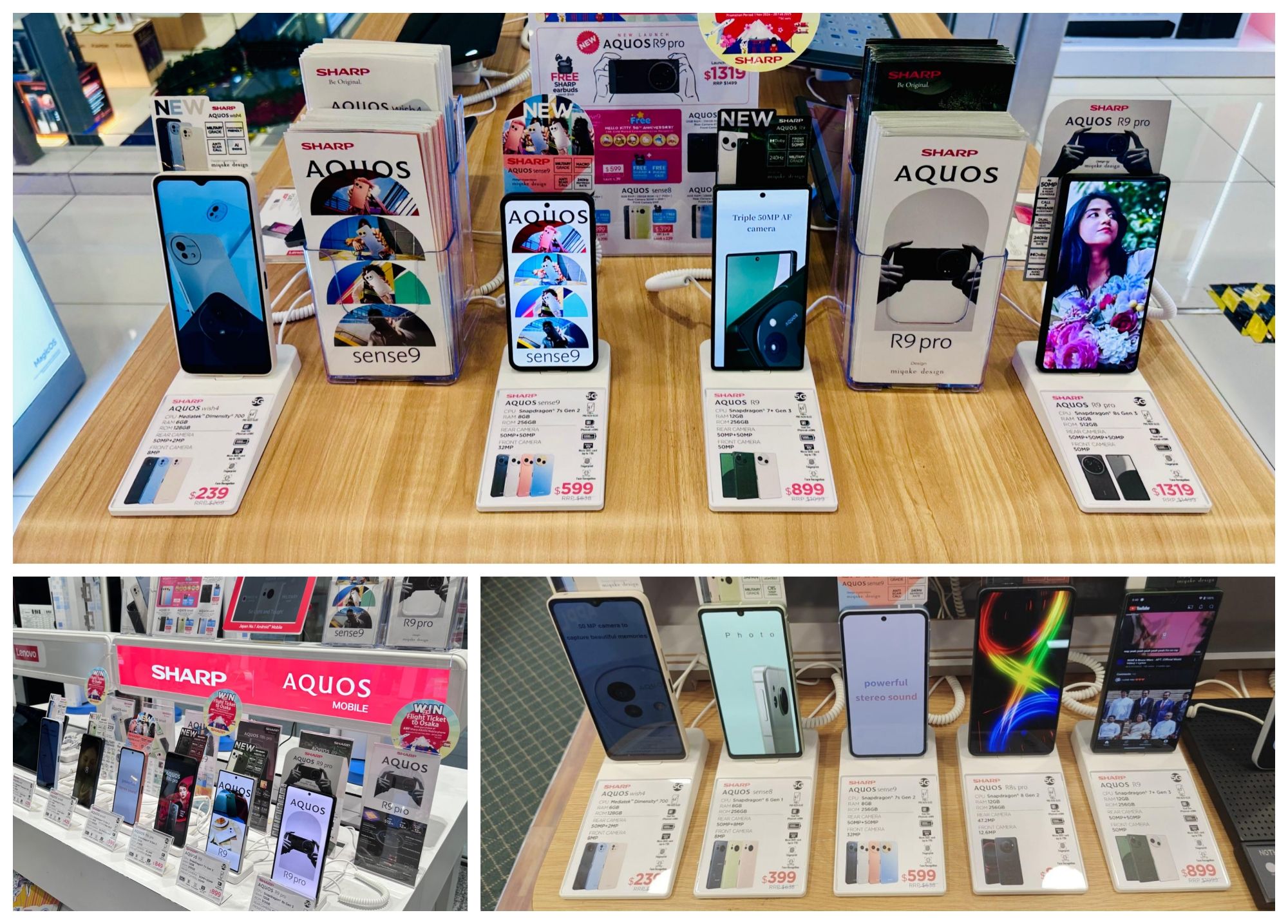 Mobile phone security display stand deployment in retail shop