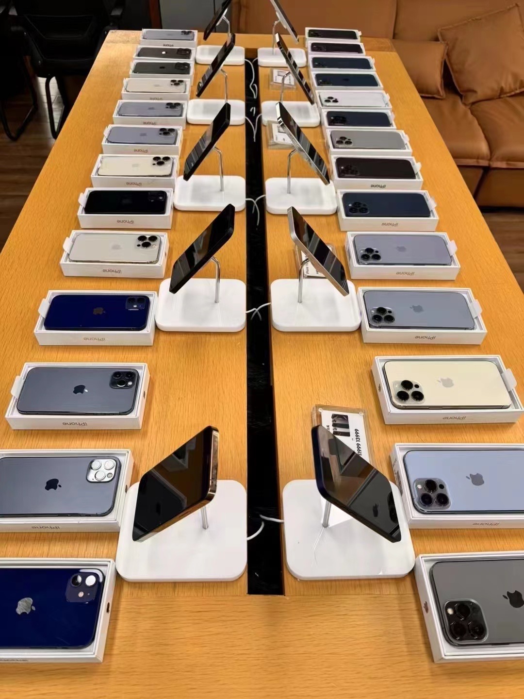 Tablet security holder installation in electronic retail store