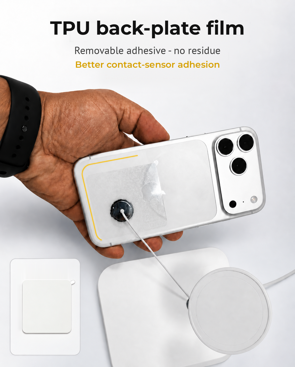 PA-05S TPU back-plate protection film with removable adhesive