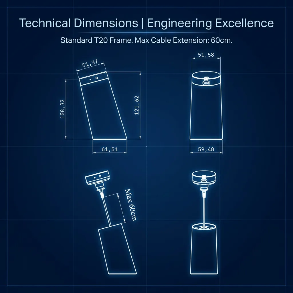 T20 Dummy - Product dimensions