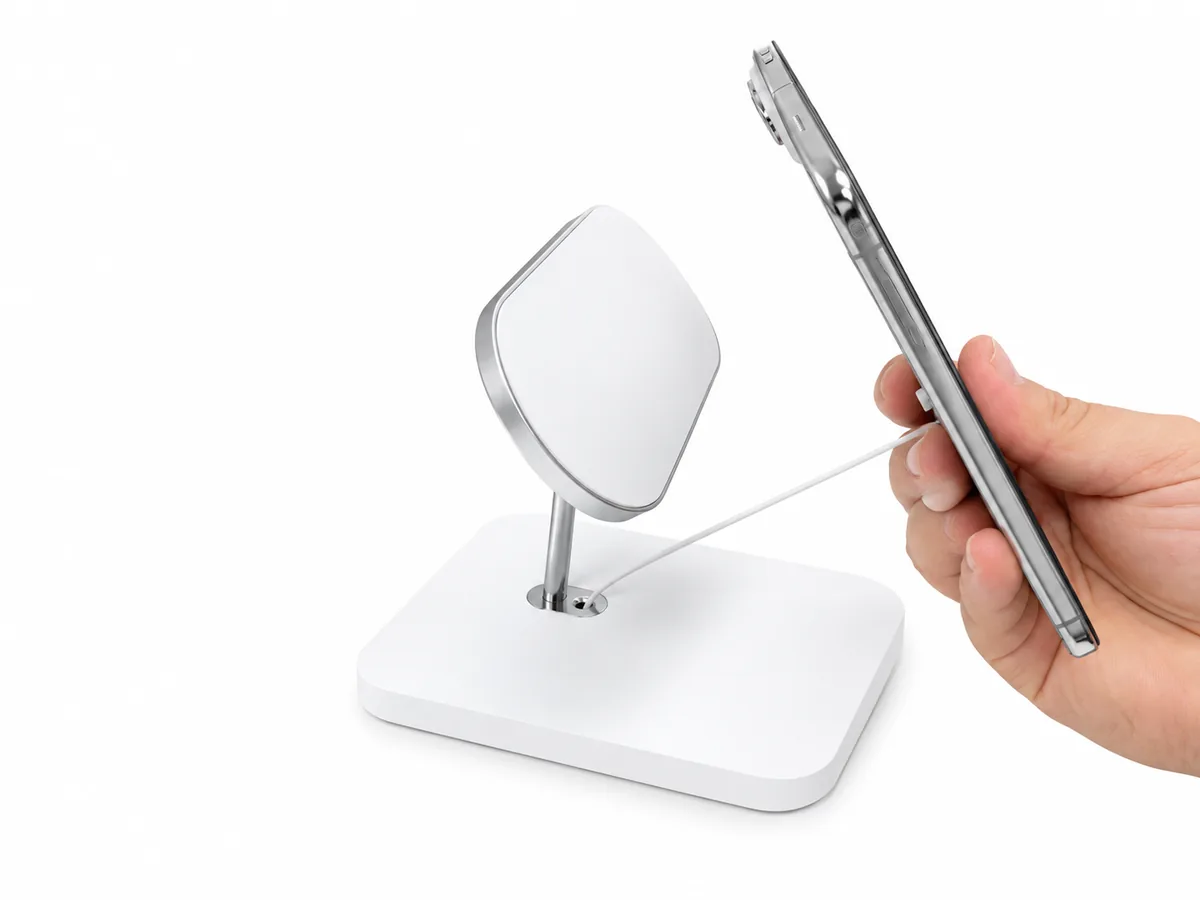 Retractable alarm sensor cable extended from the PA-05S_Duo stand