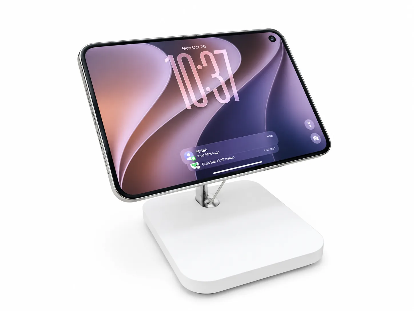 PA-05S_Duo MagSafe-compatible magnetic wireless charging display stand for iPhone Duo
