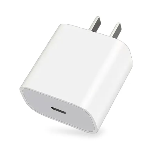 White USB-C PD power adapter
