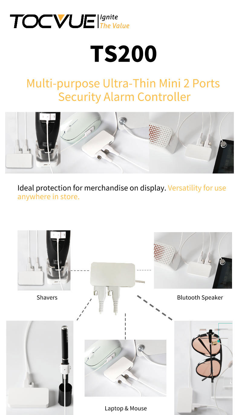 TS200 Mini 2 Ports Centralized Security System | Tocvue