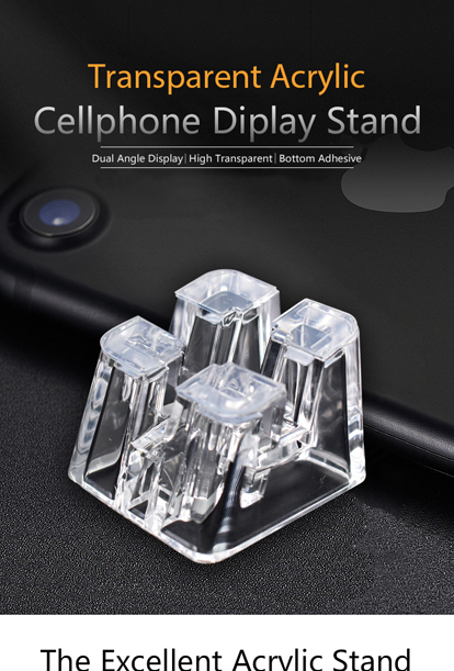 HM 10 1 HM-10 Dual Angle Display Acrylic Phone Stand