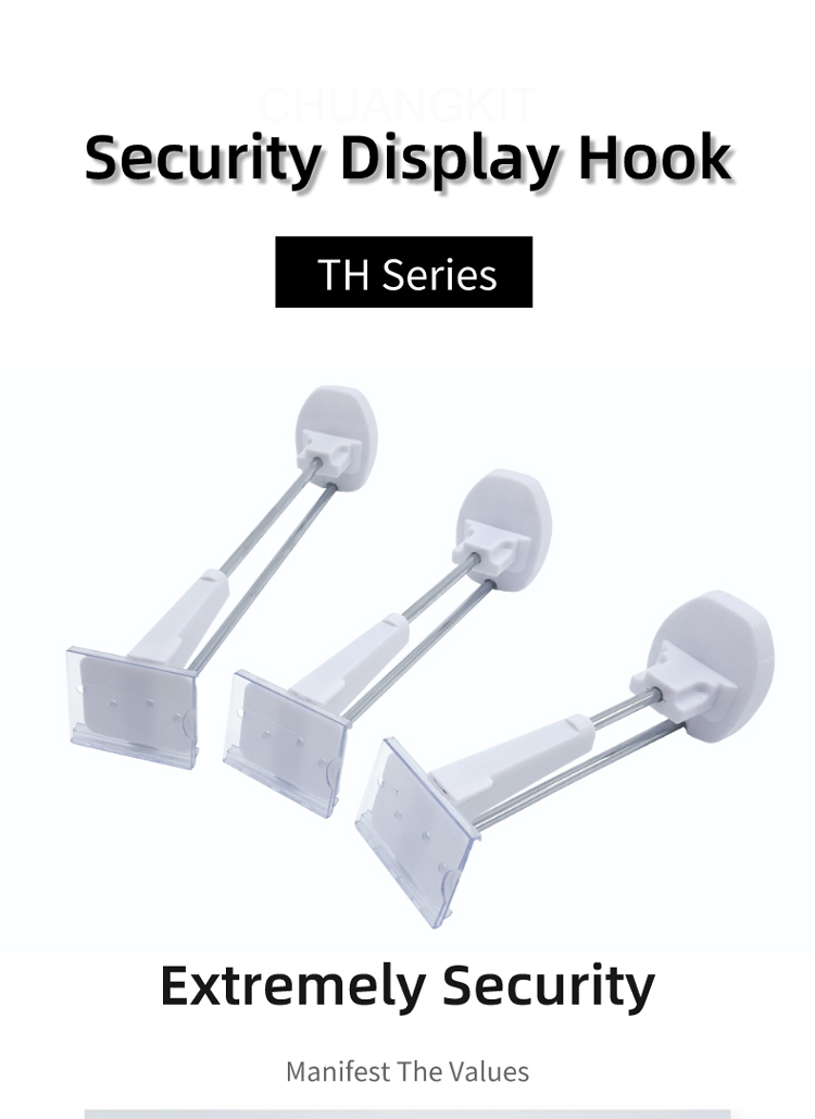 TH Series 1 TH Series Affordable Locking Security Display Hook