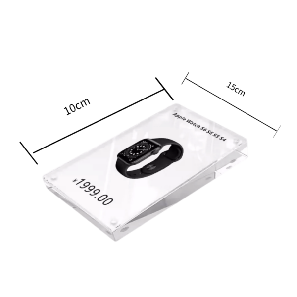 A6 1 Magnetic Acrylic Price Tag Display Holder