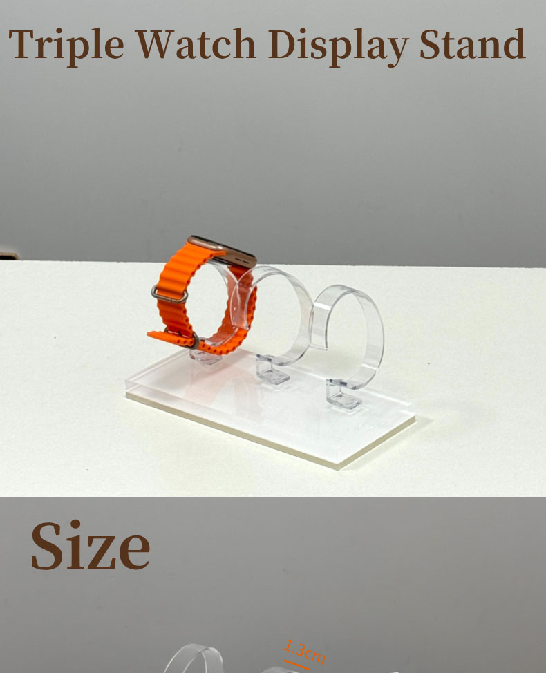 手表支架详情页英文 2024 10 24 07 3 in 1 Acrylic Apple Watch Display Stand Smart Watch Holder