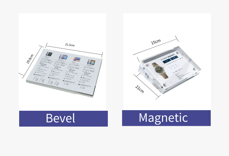 斜面款详情页英文 16 1 TQ01 Inclined Acrylic Price Tag Display Holder