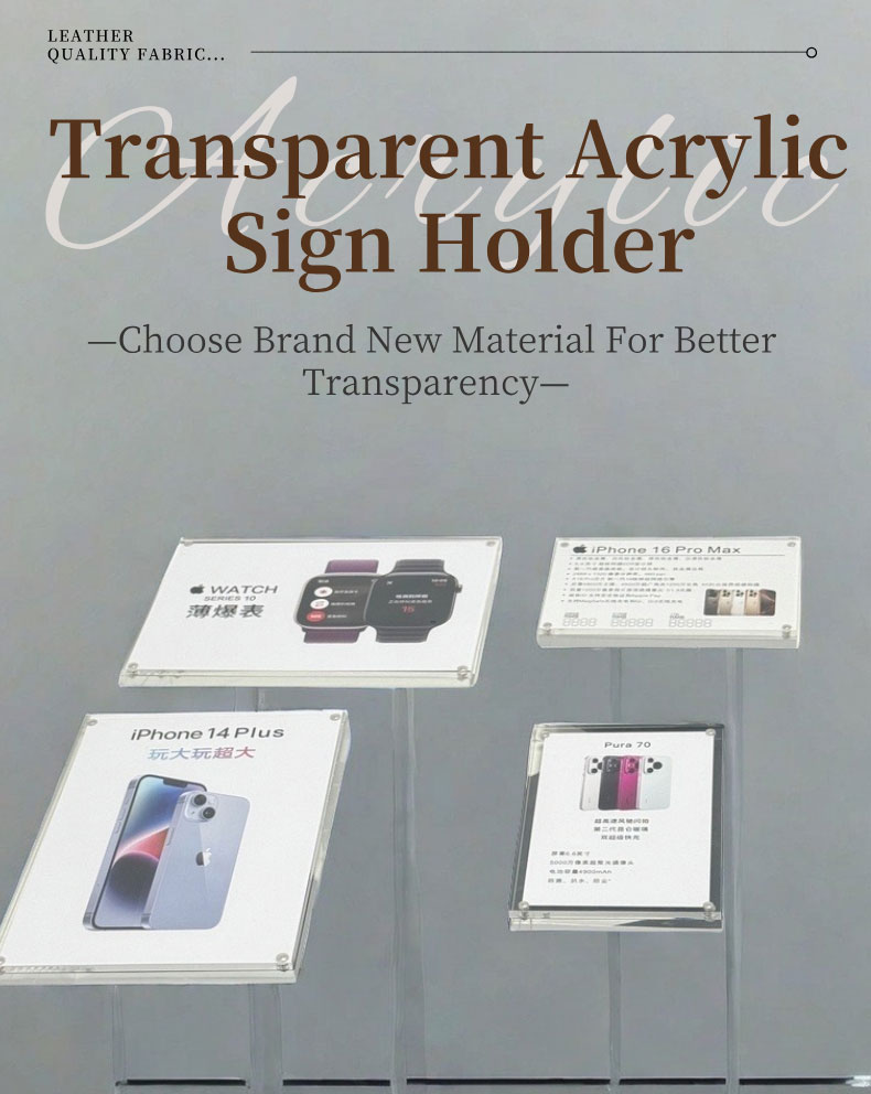 磁吸款详情页英文 2024 10 24 01 Magnetic Acrylic Price Tag Display Holder