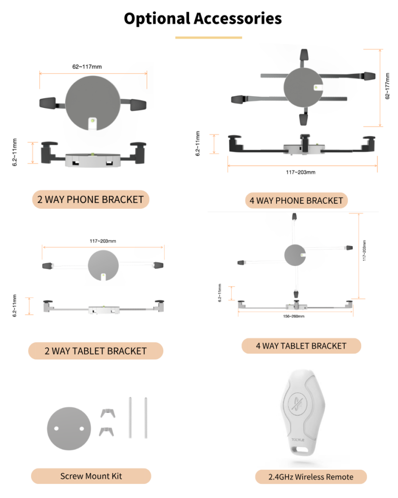 08 T20 High security retractable anti thef security display stand for phone&tablet