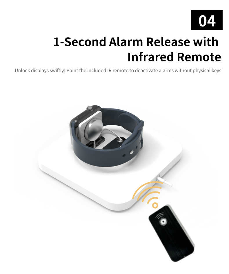 5 1 PA-06S Retractable Magsafe Magnetic Wireless Charging Security Display Anti Theft Holder For Apple Watch