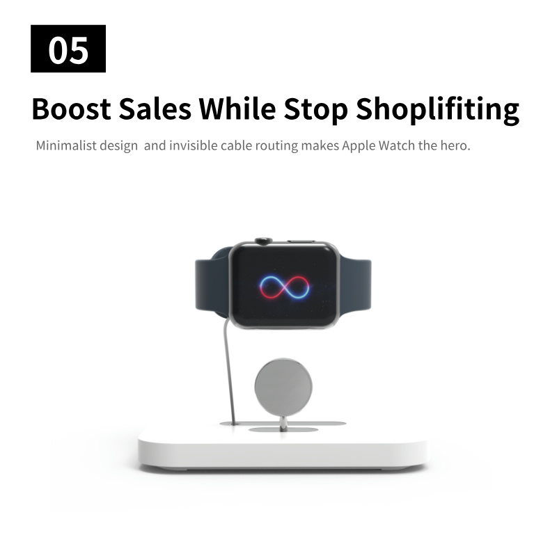 6 1 PA-06S Retractable Magsafe Magnetic Wireless Charging Security Display Anti Theft Holder For Apple Watch